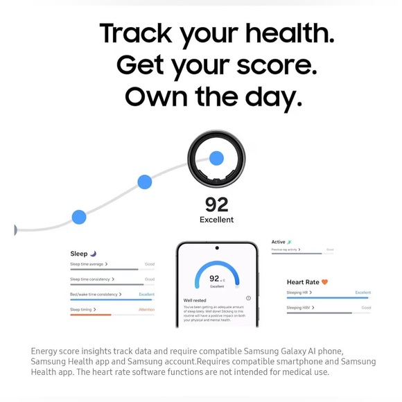 Samsung Gold Smart Ring New open box and the box Alittle damage - Picture 2 of 6